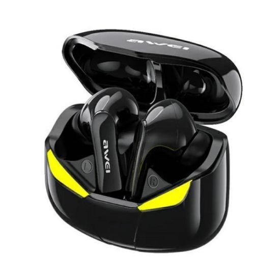 Picture of AWEI T35 Gaming Earbuds with Microphone - Wireless Bluetooth, High Sensitivity, Game/Music Mode, Breathing Lights, 45ms Ultra-Low Latency