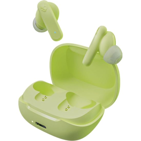 Picture of Skullcandy Smokin True Wireless Buds (Bluetooth 5.2) - In-Ear Earbuds w/ Mic, 20 Hours Total Battery + Rapid Charge Case, Water & Dust Resistant, Call & Media Controls & EQ, Matcha