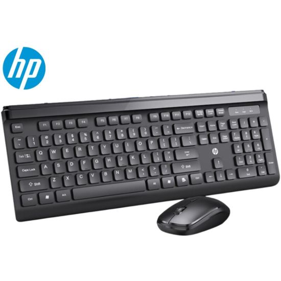 Picture of HP CS500 Kit Office Combo 2-in-1 Wireless (2.4GHz) - Silent Slim Design Full-Size Keyboard & Up to 1600 DPI Mouse, Arabic Layout, for Windows