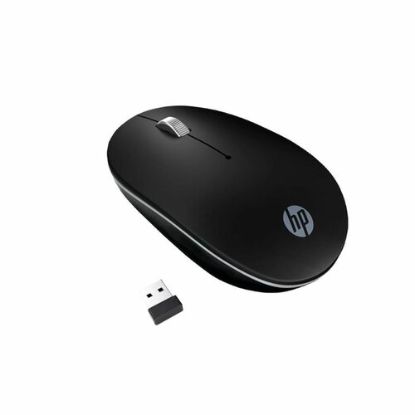 Picture of HP S1500 1600 DPI Optical USB 2.4GHz Wireless Mouse - Silent Mute, Black, Includes Battery