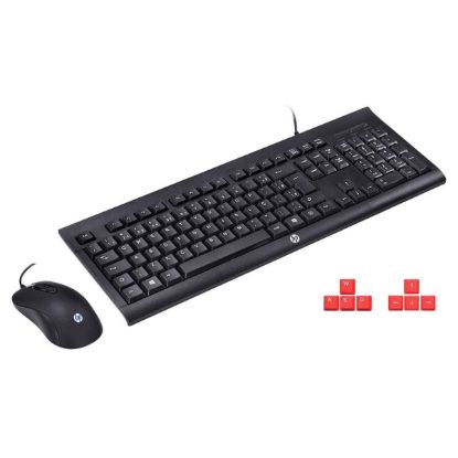 Picture of HP km100 USB Wired Gaming Waterproof Membrane Keyboard & Mouse Combo