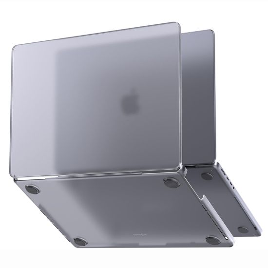 Picture of COTECi MB-086-TB Frosted MacBook Shell Case - Translucent Black, for MacBook Neo 13"