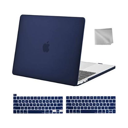 Picture of COTECi MB-086-TL Frosted MacBook Shell Case - Transparent Blue, for MacBook Neo 13"
