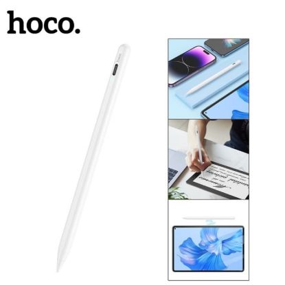 Picture of HOCO GM114 Smart Active Capacitive Pen - White, for iPad Tablets