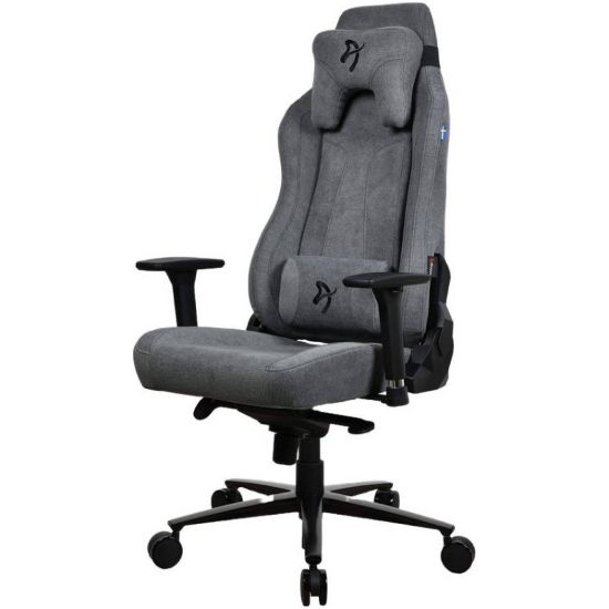 Picture of Arozzi Vernazza Soft Fabric Gaming Chair - Multi-Dimensional Armrests, Rocking & Lock-Tilt Function, Adjustable Height & Backrest, 3D Armrests, Ash
