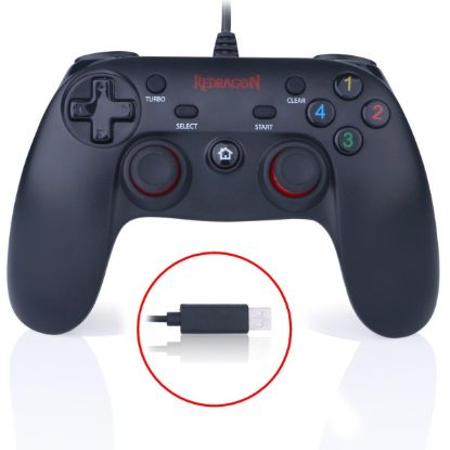 Picture of Redragon SATURN G807 Wired PC Game Controller Joystick - Dual Vibration, for PC, PS3, PlayStation, Android