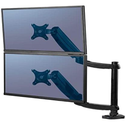 Picture of Fellowes Platinum Series Dual Stacking Adjustable Monitor Arm - Black