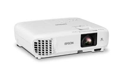 صورة بروجيكتور Epson PowerLite E24 للفصول الدراسية بتقنية 3LCD - دقة XGA أصلية، 3,600 لومن، حتى 300 بوصة، سماعة مدمجة 5W، عمر مصباح حتى 12,000 ساعة