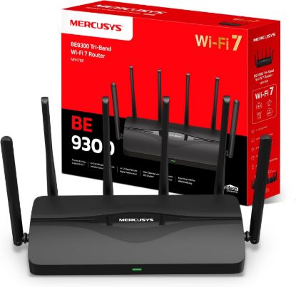 صورة راوتر MERCUSYS MR47BE بتقنية Wi-Fi 7 ثلاثي النطاق BE9300 - 4 منافذ LAN/WAN بسرعة 2.5G، واي فاي فائق السرعة حتى 9.3 جيجابت/ثانية، متوافق مع EasyMesh