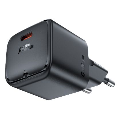 صورة شاحن حائطي ACEFAST A136 بتقنية GaN وقدرة 40W منفذ USB-C - قياس أوروبي، أسود