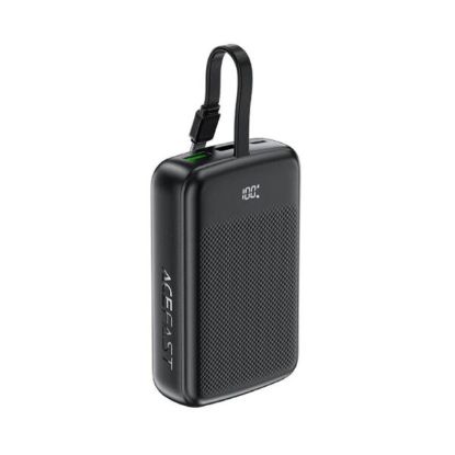 صورة باور بنك ACEFAST M14 بسعة 20,000mAh وقدرة 22.5W مع كابل USB-C مدمج - أسود