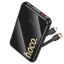 Picture of HOCO Q37 Graceful 22.5W + PD20W 10,000mAh Power Bank with Built-in Cables - Black