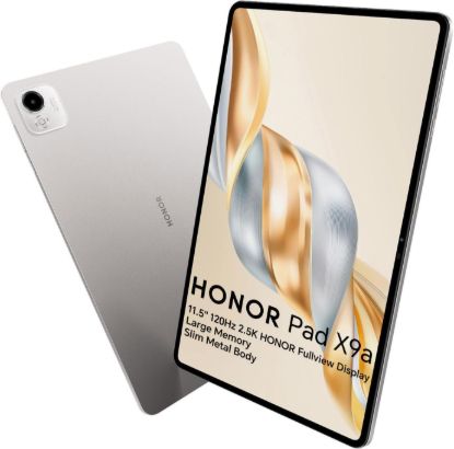 صورة تابلت HONOR Pad X9a بشاشة Papermatte - معالج Snapdragon 685 4G ثماني الأنوية، رام 8GB (4+4)، تخزين 128GB، شاشة LCD مقاس 11.5 بوصة بمليار و70 مليون لون بدقة 2.5K (1504×2508) ومعدل تحديث 120Hz، بطارية 8300mAh، Wi-Fi