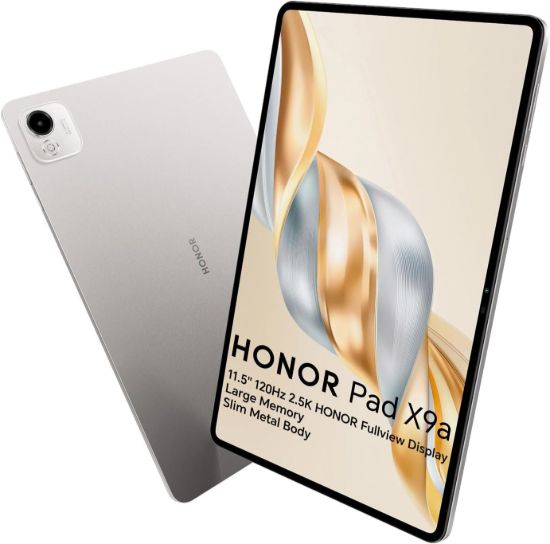 صورة تابلت HONOR Pad X9a بشاشة Papermatte - معالج Snapdragon 685 4G ثماني الأنوية، رام 8GB (4+4)، تخزين 128GB، شاشة LCD مقاس 11.5 بوصة بمليار و70 مليون لون بدقة 2.5K (1504×2508) ومعدل تحديث 120Hz، بطارية 8300mAh، Wi-Fi