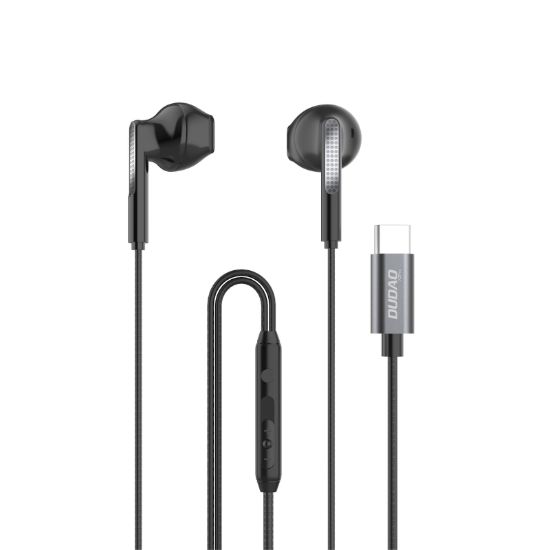 صورة سماعات قيمنق داخل الأذن Lenovo Legion E510 بإضاءة RGB - USB-C، صوت محيطي 7.1، صوت عالي الدقة Hi-Res، وحدة تحكم داخل السلك بإضاءة RGB، متوافقة مع الكمبيوتر والتابلت والهاتف