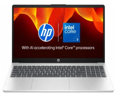 Picture of HP 250R G10 15.6" Budget-Friendly, Business-Ready Laptop - Intel Core 5 120U, 16 GB DDR5, Full HD Display, Silver