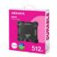 صورة قرص SSD خارجي ADATA SD620 بسعة 512 جيجابايت USB 3.2 Gen2 بتصميم متين مقاوم للصدمات وفق معيار MIL-STD لسقوط حتى 1.22 متر - أسود