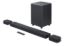 صورة ساوند بار JBL BAR 1000 بنظام 7.1.4 قناة مع سماعات وسبووفر لاسلكي، بلوتوث 5.0 وUSB، واي فاي مع AirPlay، دعم DTS X وMultibeam، قوة صوت 880 واط، منفذ HDMI eARC مع تمرير 4K - أسود
