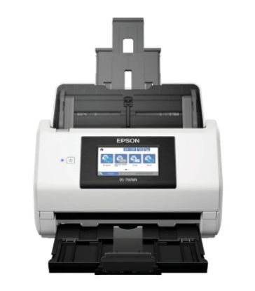 صورة ماسح ضوئي Epson DS-790WN لاسلكي وشبكي | مسح مزدوج الوجه مع تغذية مستندات تلقائية 100 ورقة وسرعة حتى 45 صفحة بالدقيقة، متوافق مع PC وMac