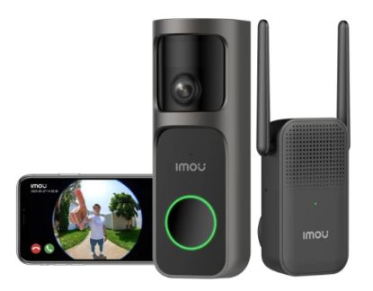 Picture of Imou DS3 4MP Panoramic Doorbell DB3 KIT, Video Doorbell 2K+ WiFi with Chime, 4MP Night Vision 5m, AI Package Detection App Alert, Head-to-Toe Panoramic View, Two-way Audio