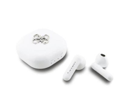 Picture of Guess 4G Metal Logo TWS Bluetooth Earphones with Charging Case - White