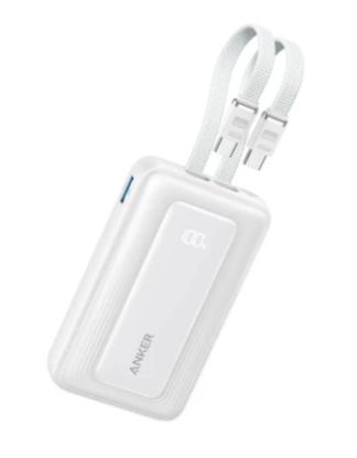 Picture of Anker Zolo A110L 10000mAh 35W Power Bank with Dual Built-In USB-C Cables - White